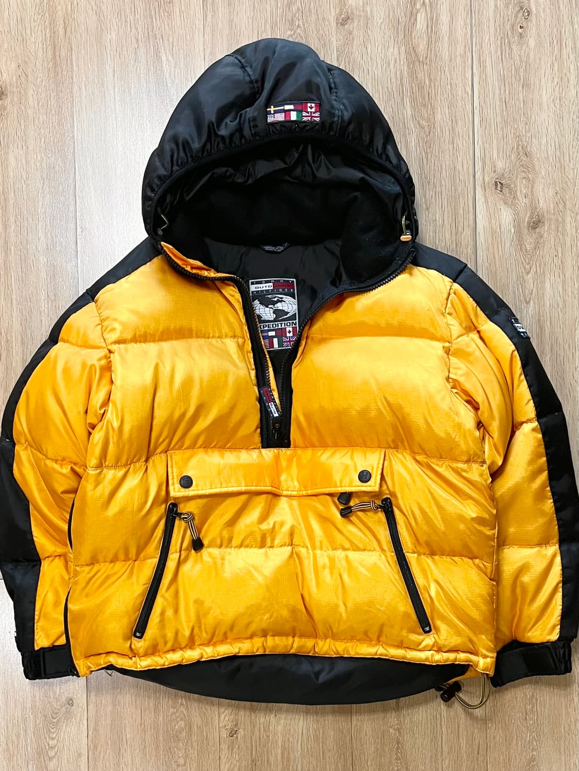 국내 유일 90s USA 타미힐피거 익스페디션 하프집 쿼터집 다운 패딩 상품이미지1