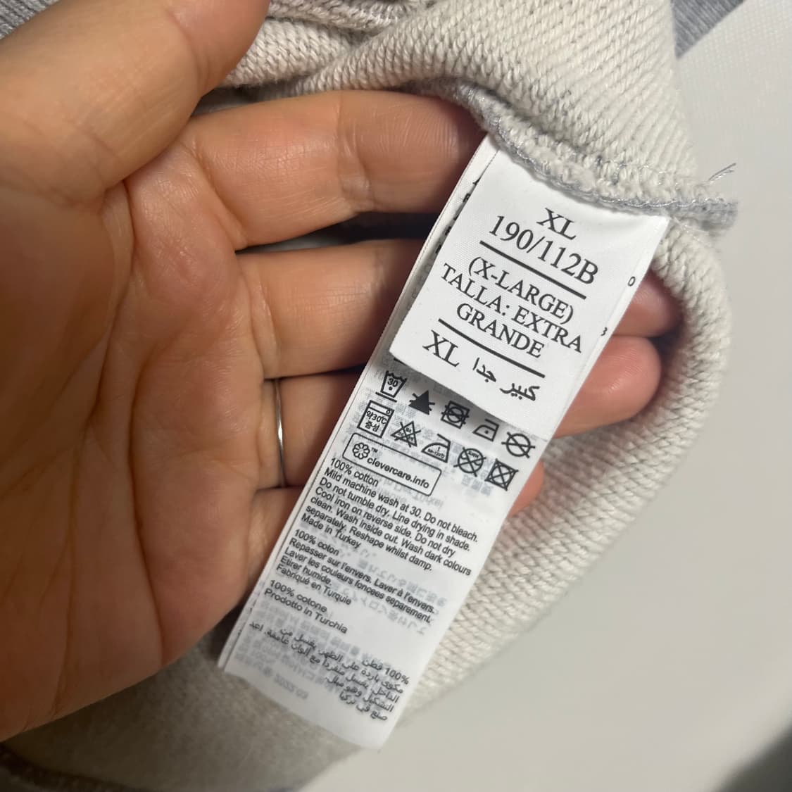 올세인츠 그레이 맨투맨 티셔츠 xl 상품이미지3