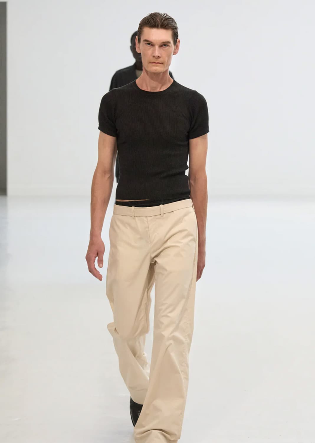 T-shirt silk knitwear black 상품이미지2