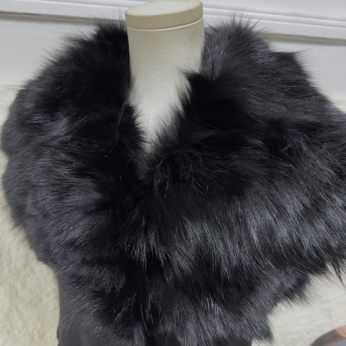 빈티지 여우털 폭스퍼 니트 조끼베스트 상품이미지5