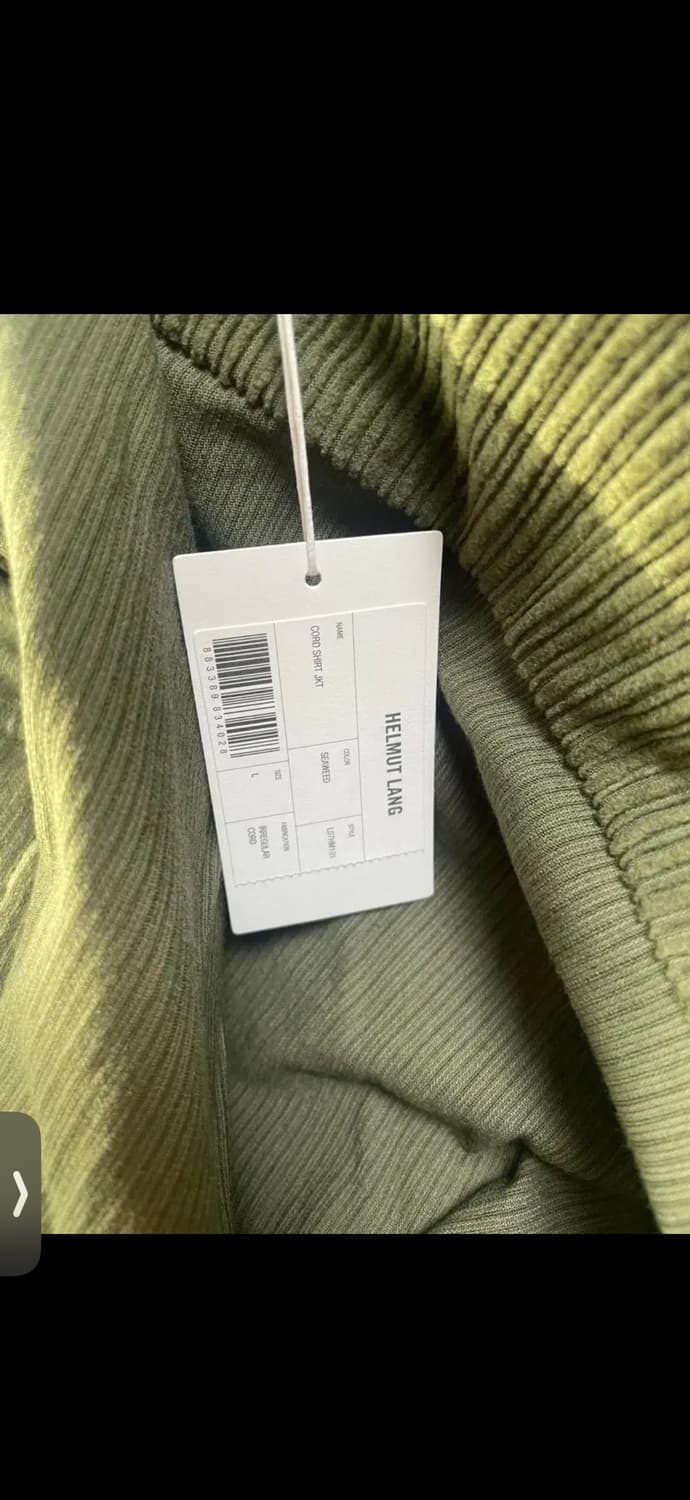 헬무트랭 코듀로이 셔츠자켓 카키 L 상품이미지7