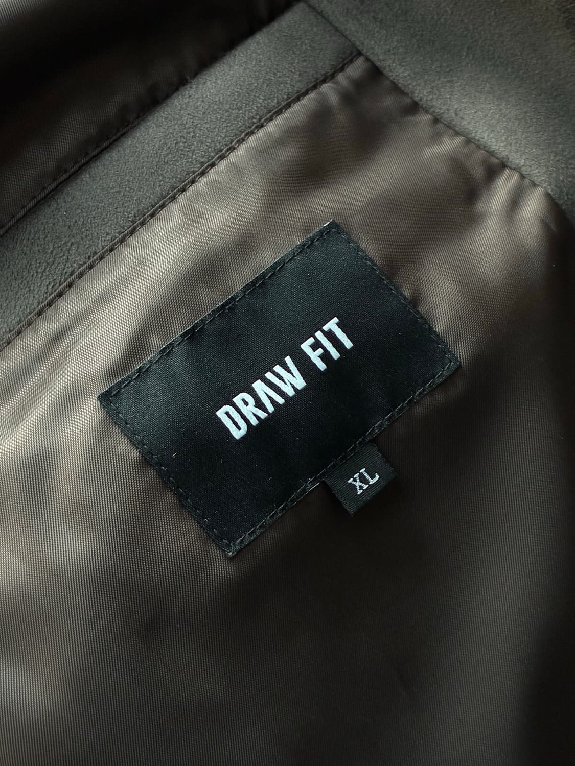 (XL) 드로우핏 리에디션 스웨이드 자켓 [GREY] 판매 상품이미지9