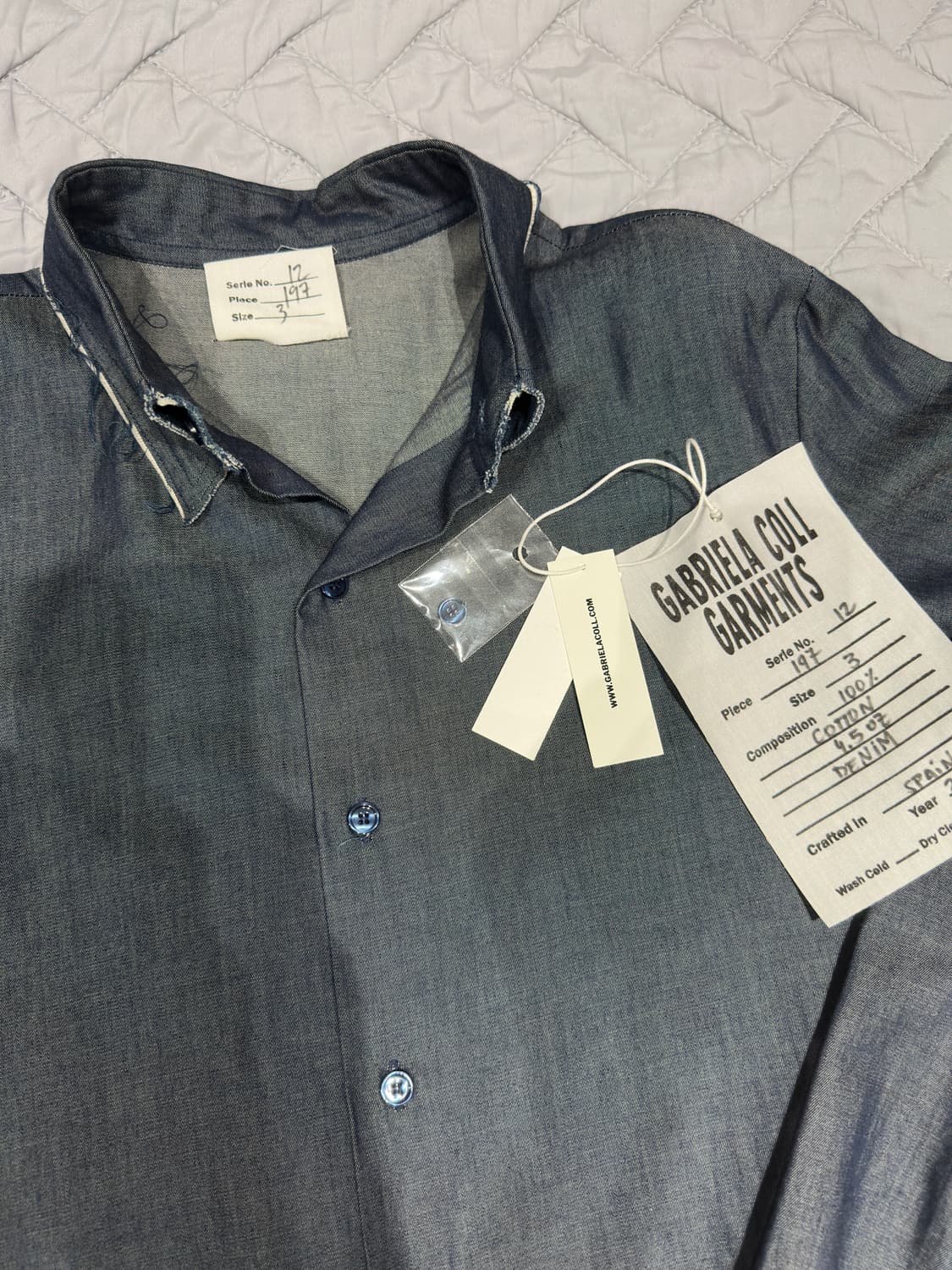 Gabriela Coll Garments 데님 셔츠 상품이미지1