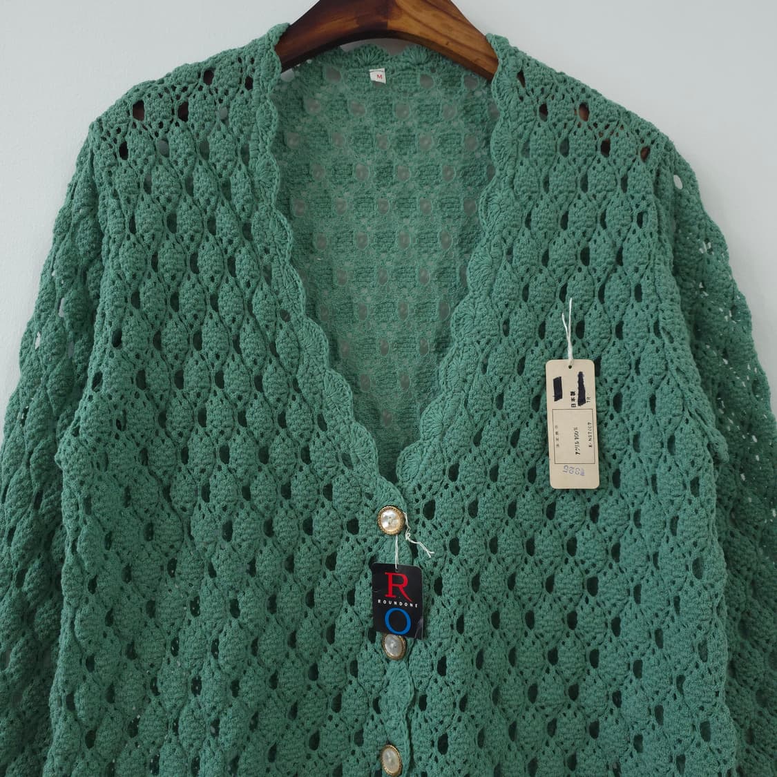 그린 펀칭 크로쉐 니트 가디건 상품이미지3