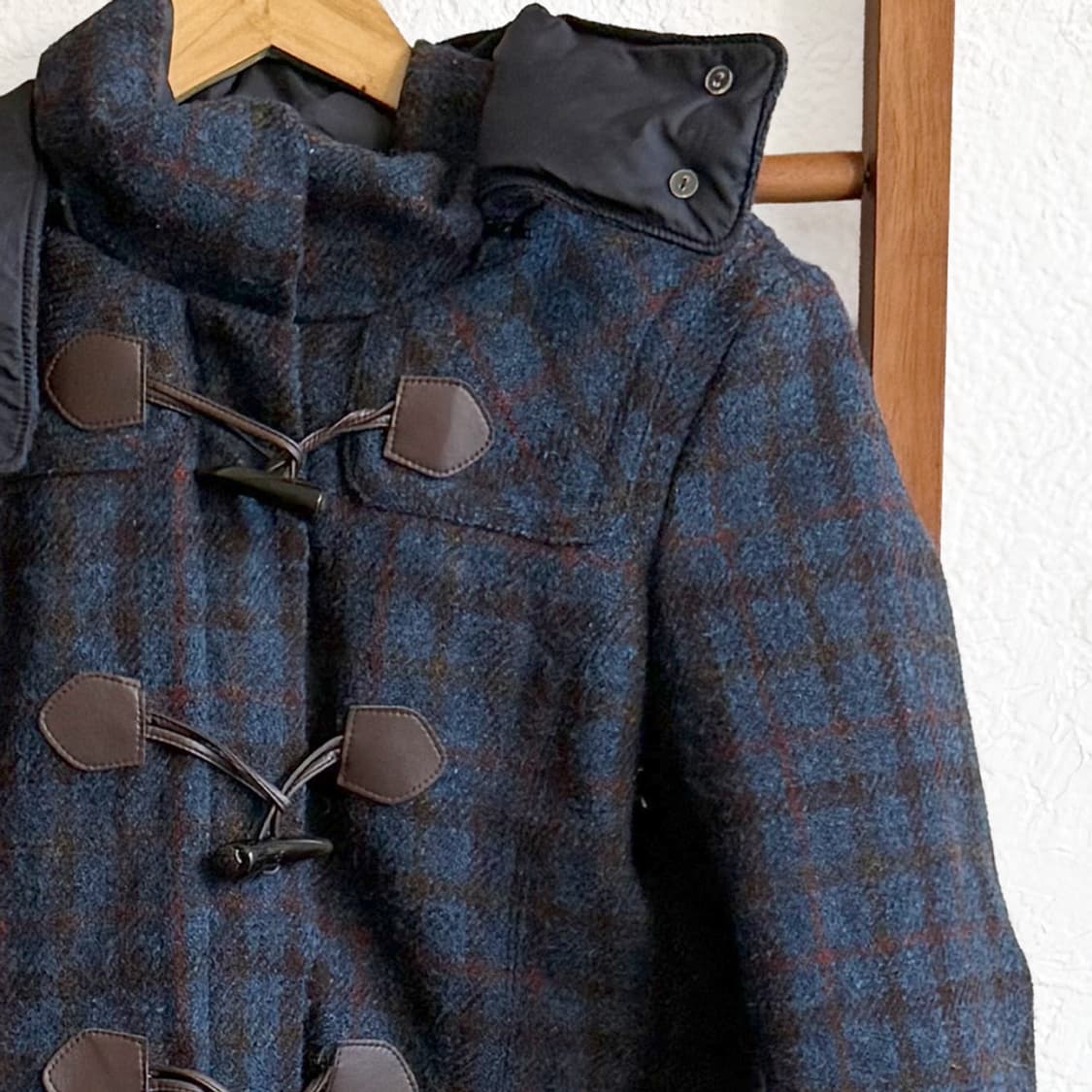 겨울숲 체크 더플코트 상품이미지3