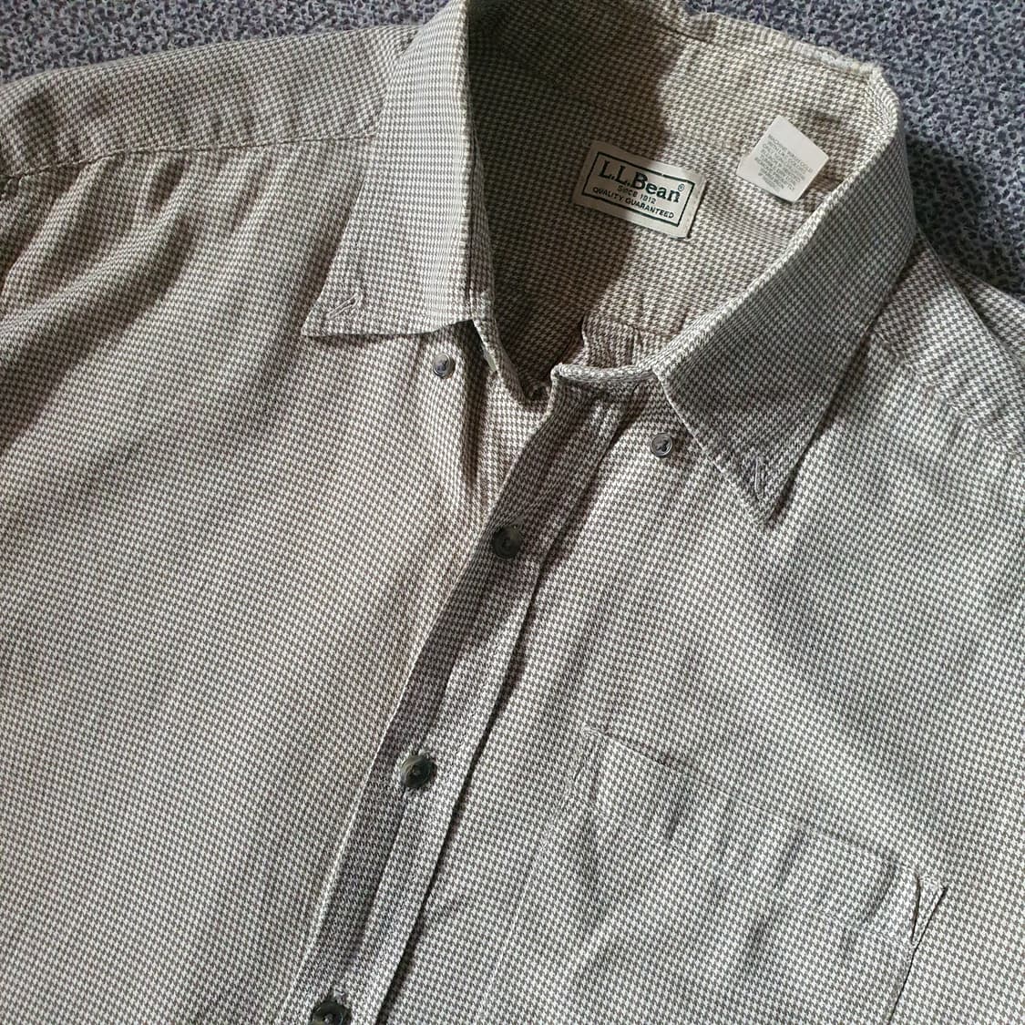 L.L.Bean 하운드 투스 체크 셔츠  no.62 상품이미지3