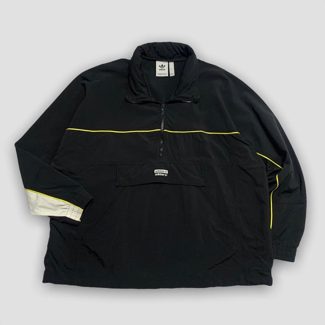 아디다스 빅로고 검흰 오레오 아노락 자켓 상품이미지1