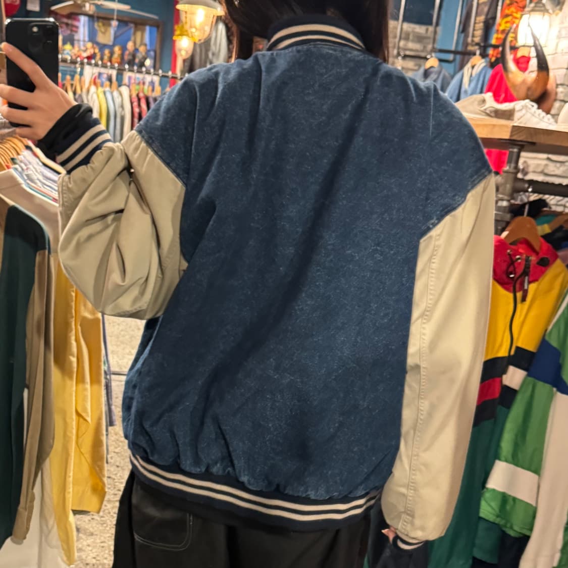 NORTHWEST 빈티지 데님 바시티 자켓 상품이미지4