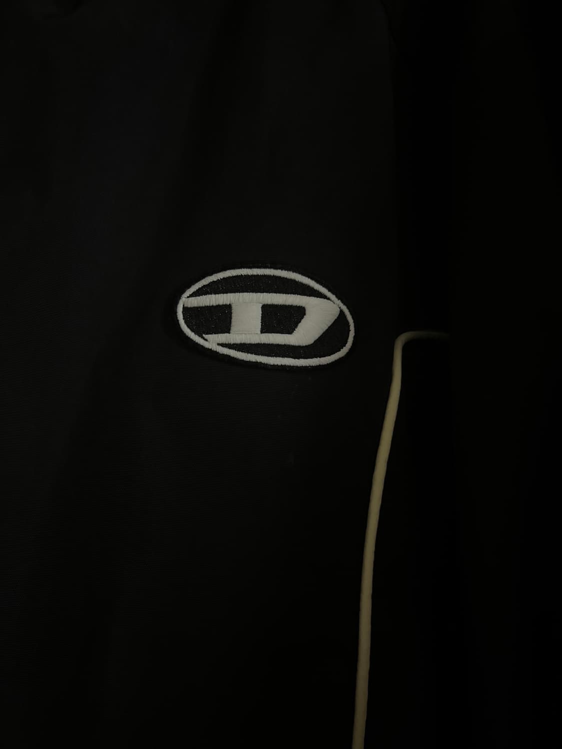 디젤 J-하이브스 콘트라스트 파이핑 윈드브레이커 블랙 xl 상품이미지2