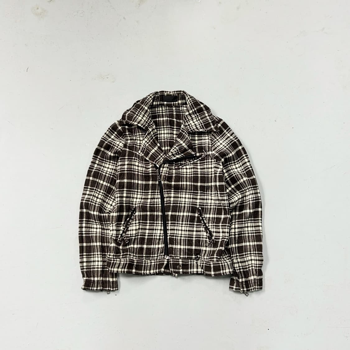 CRVX 체크드 싱글 집업  상품이미지1