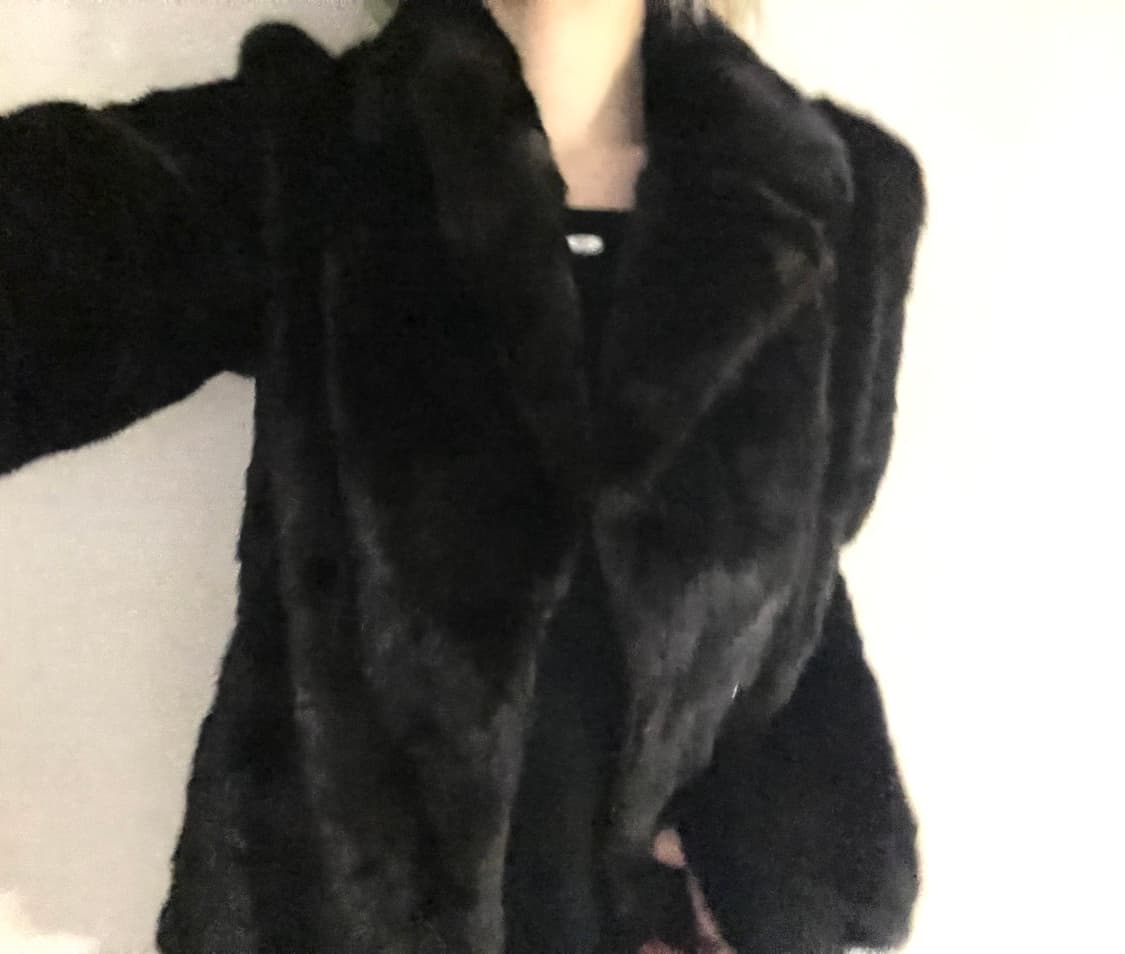 00s Vkei 밍크 슬림핏 리얼퍼자켓 오네갸루핀터레스트 그런지히피고스 상품이미지7