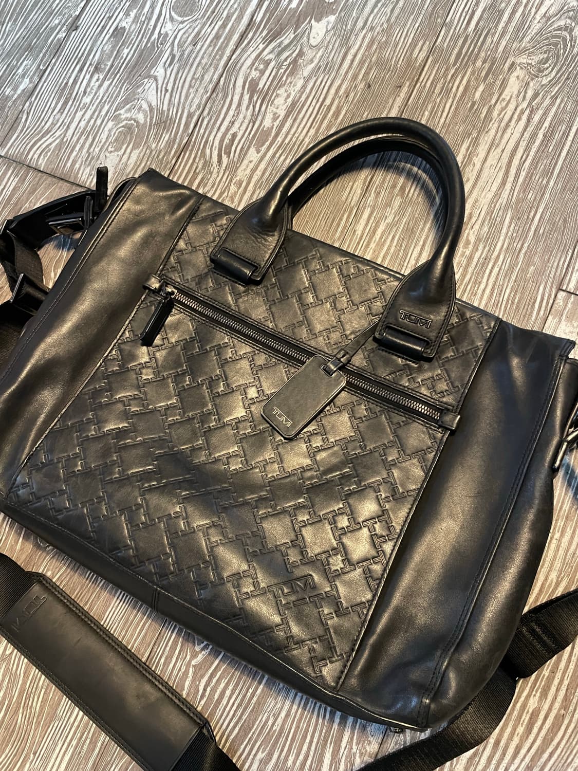 투미 TUMI 블랙 가죽 서류 가방 상품이미지3