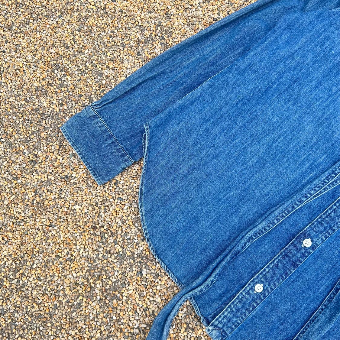 폴로 (POLO RalphLauren)퍼프 리본 스카프 데님 셔츠 상품이미지3