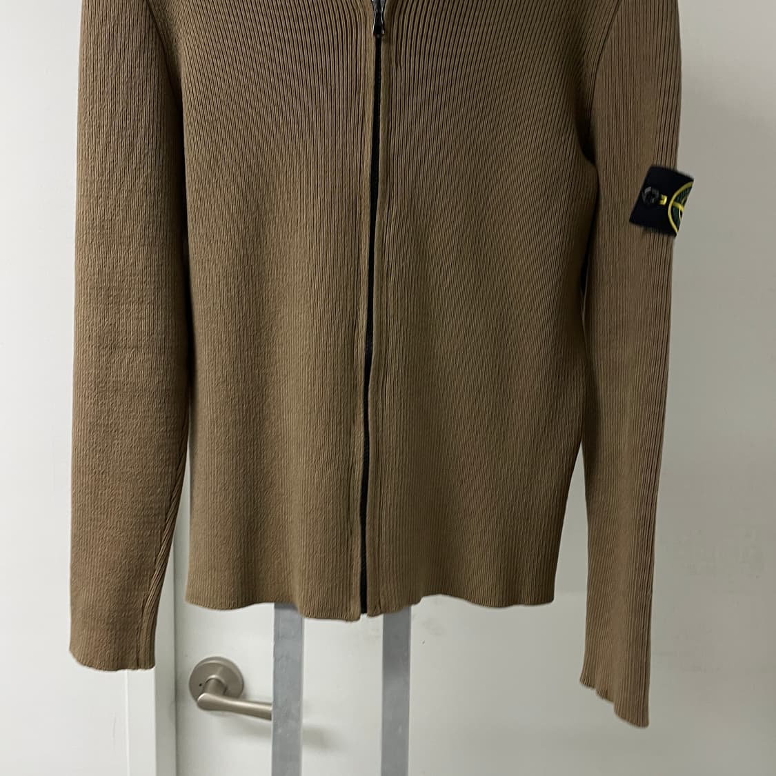 스톤아일랜드 니트 집업 베이지 XL 상품이미지3