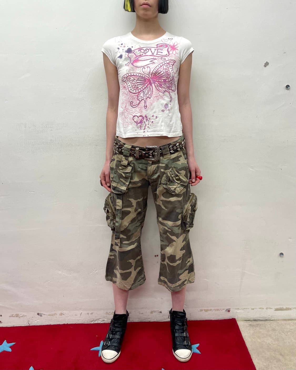  Love Butterfly Pink T-shirt  상품이미지2
