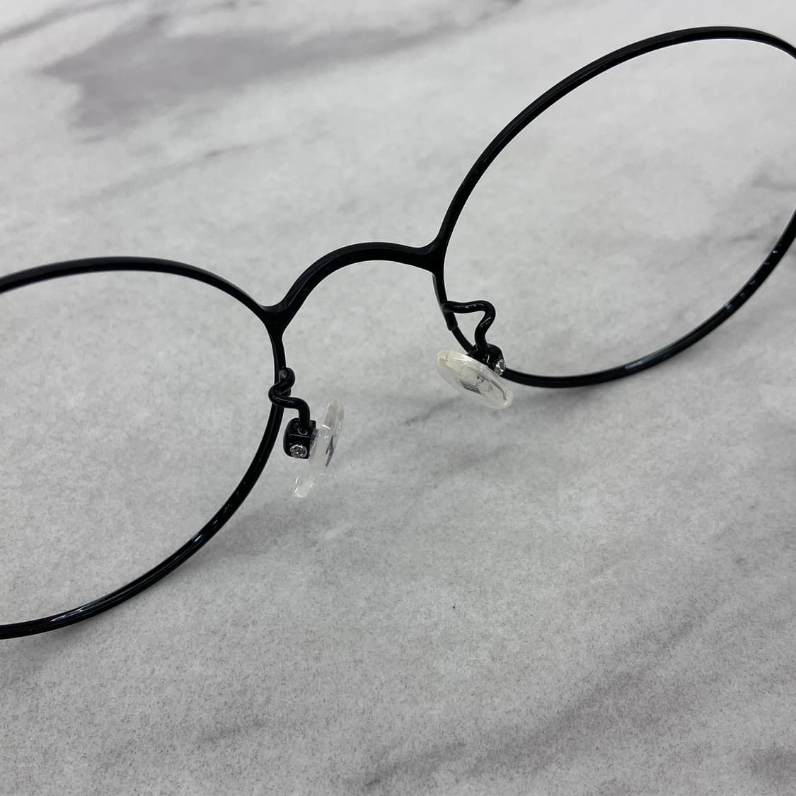 C48 PBL 블랙 라운드 역산각 메탈테 안경(Kids) 상품이미지4