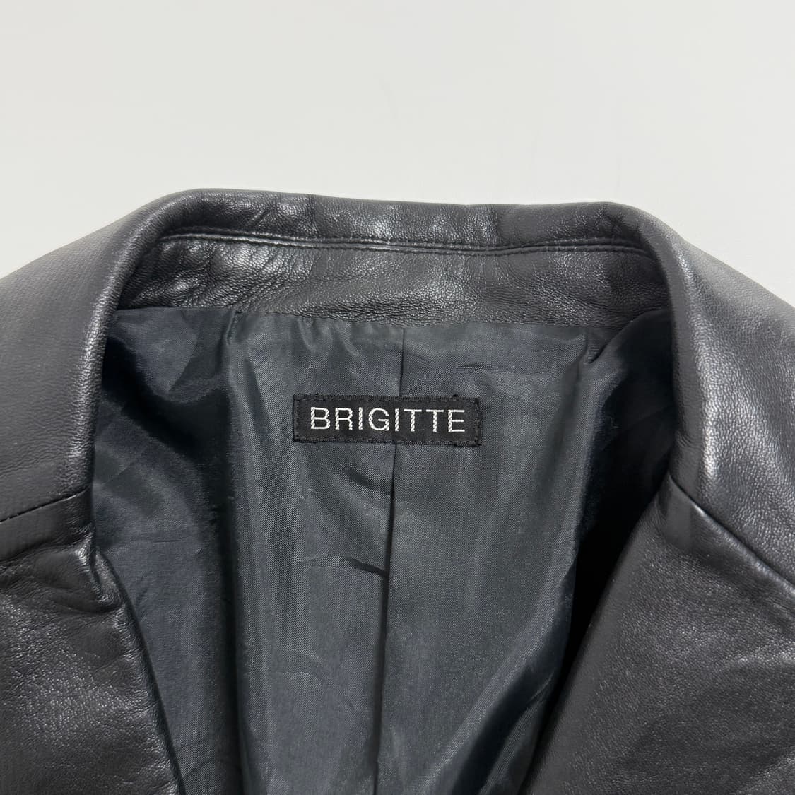 BRIGITTE 빈티지 양가죽 레더 블레이저 자켓 상품이미지4