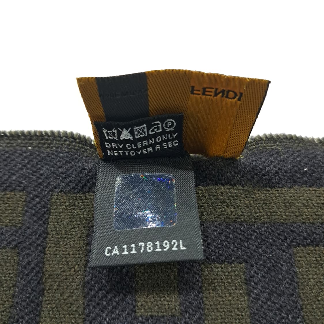 MX240 펜디 FF 모노그램 올리브 울 목도리 머플러 상품이미지6