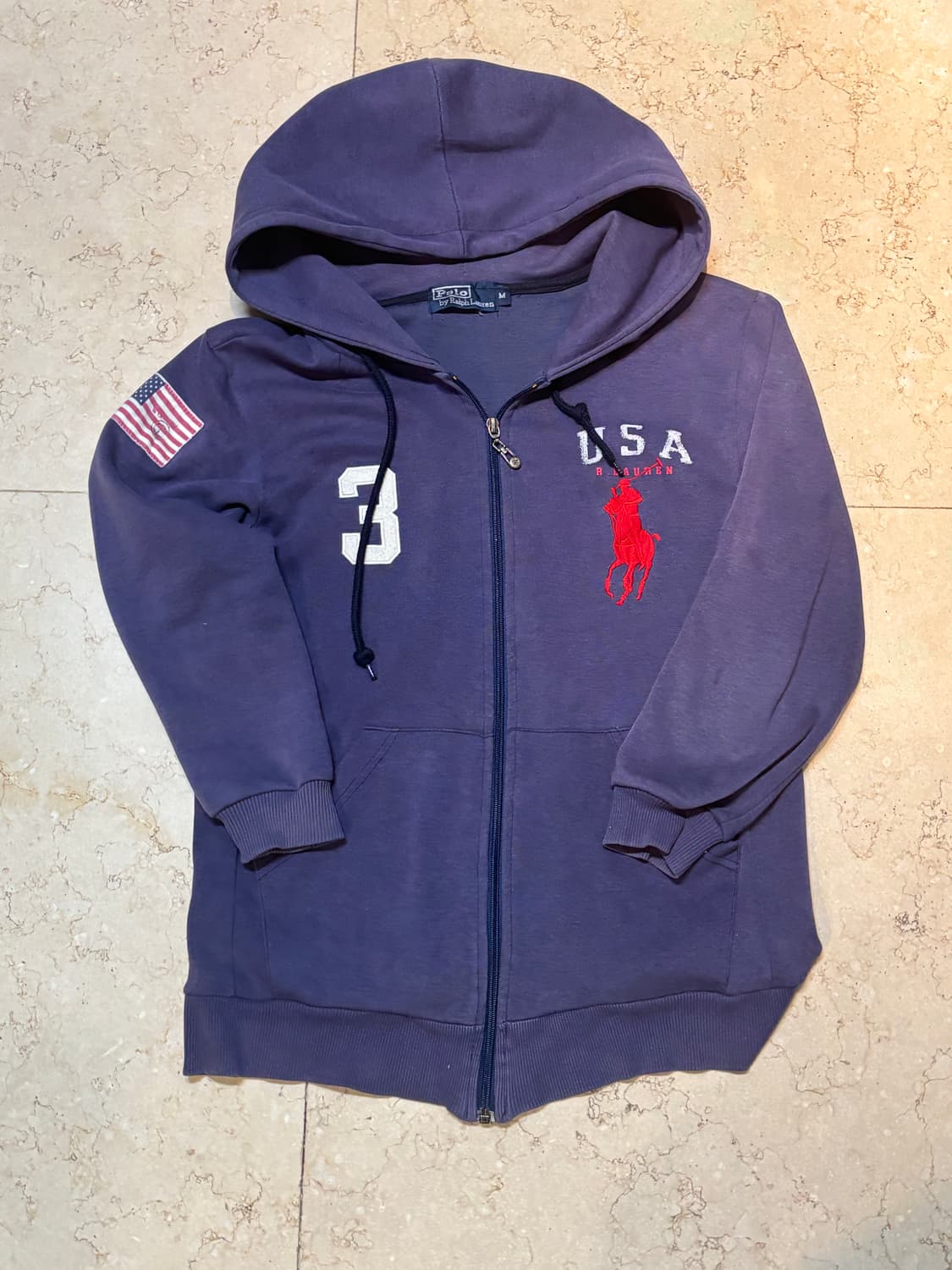 폴로 랄프로렌 빈티지 성조기 usa 후드집업🇺🇸 상품이미지2