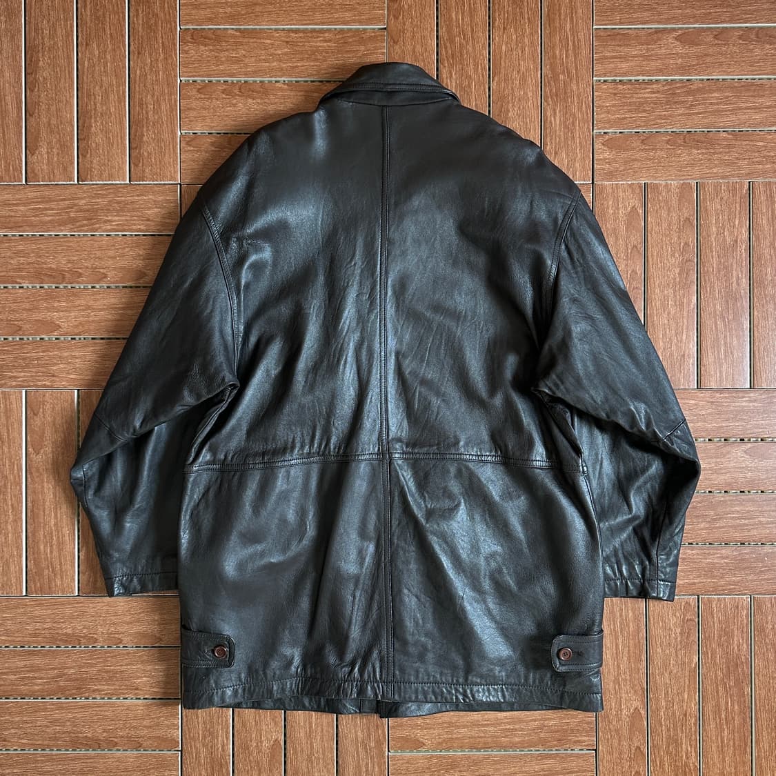 90’s Cross wood sheep-skin car coat 상품이미지2