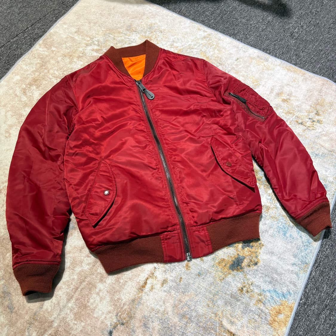 Avirex 아비렉스 빈티지 ma-1 자켓 made in Japan 상품이미지1