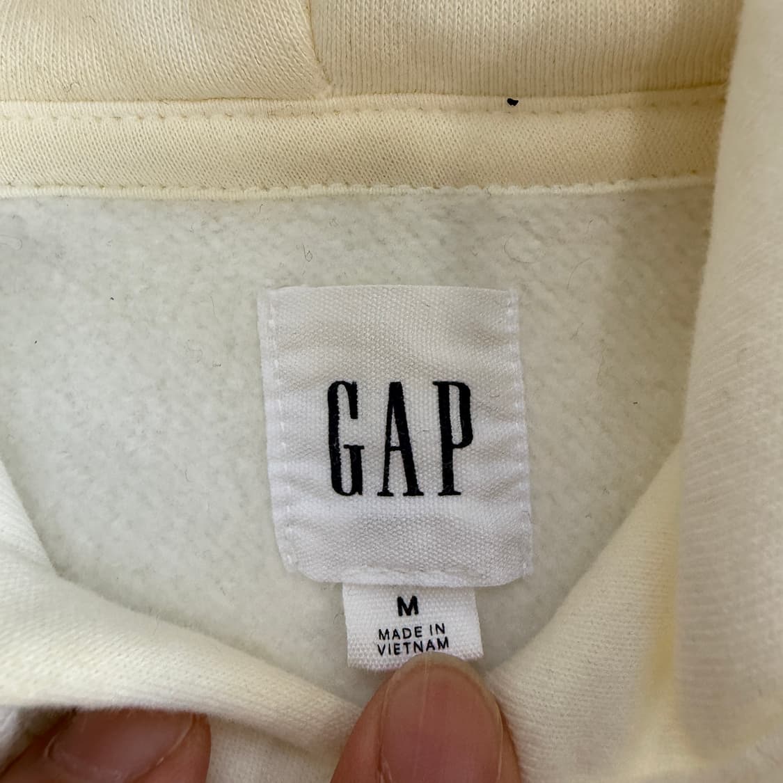 GAP 갭 도쿄 아이보리 후드  Price: 30,000won  Size 상품이미지5