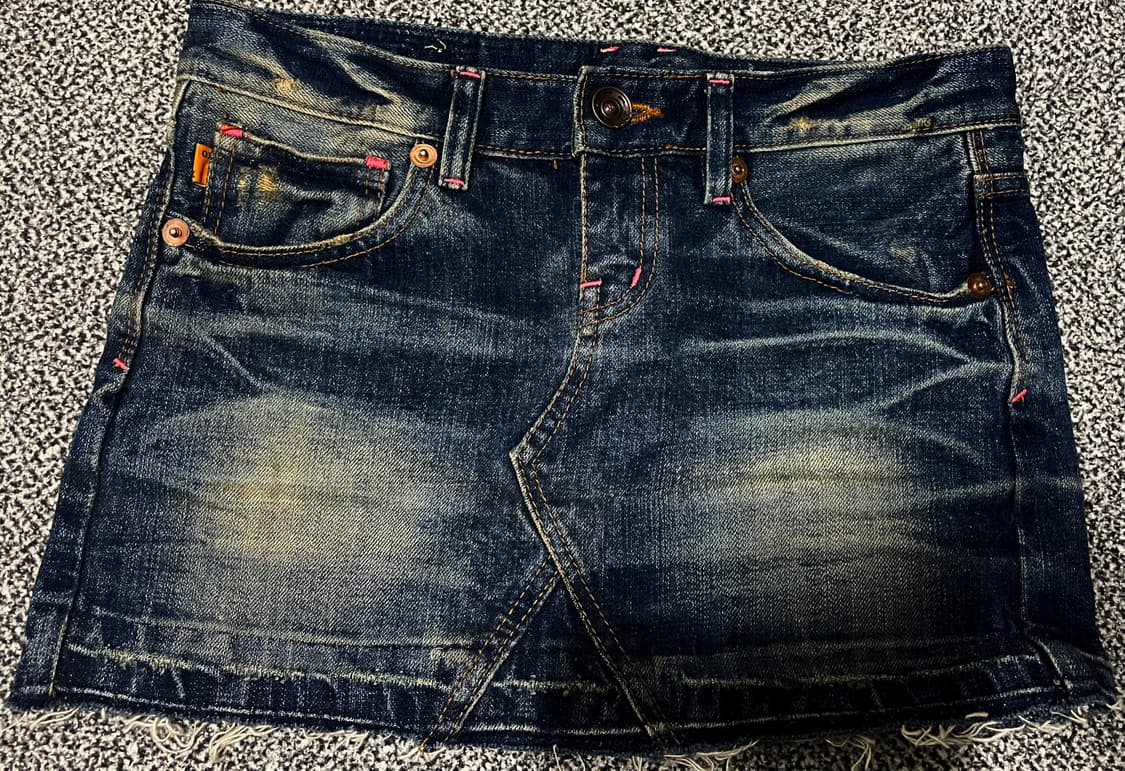 York Gitis 빈티지 데님 미니 스커트 S 상품이미지1