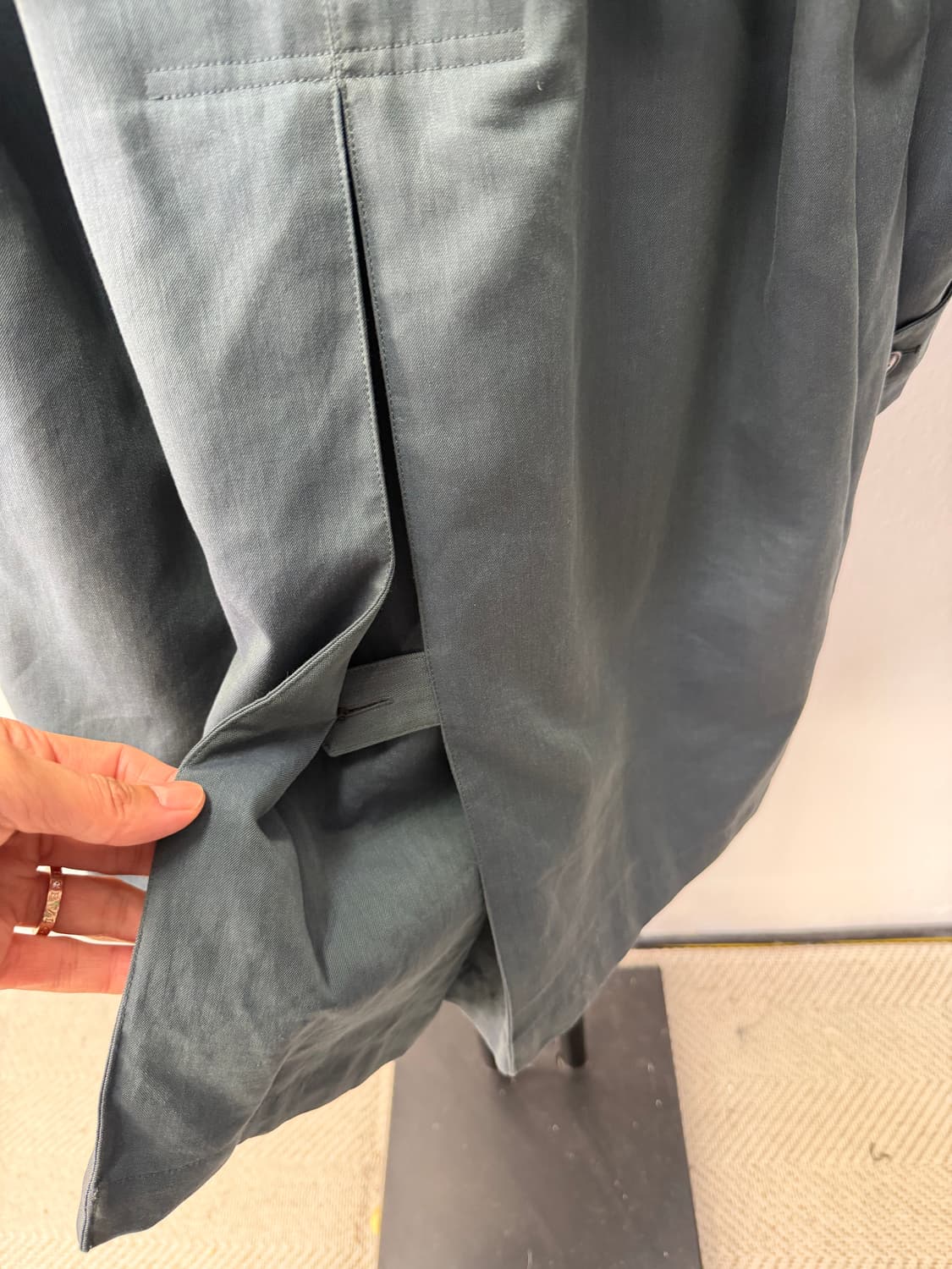 정품) Theory 띠어리 루즈핏 트렌치 코트 XS 상품이미지7