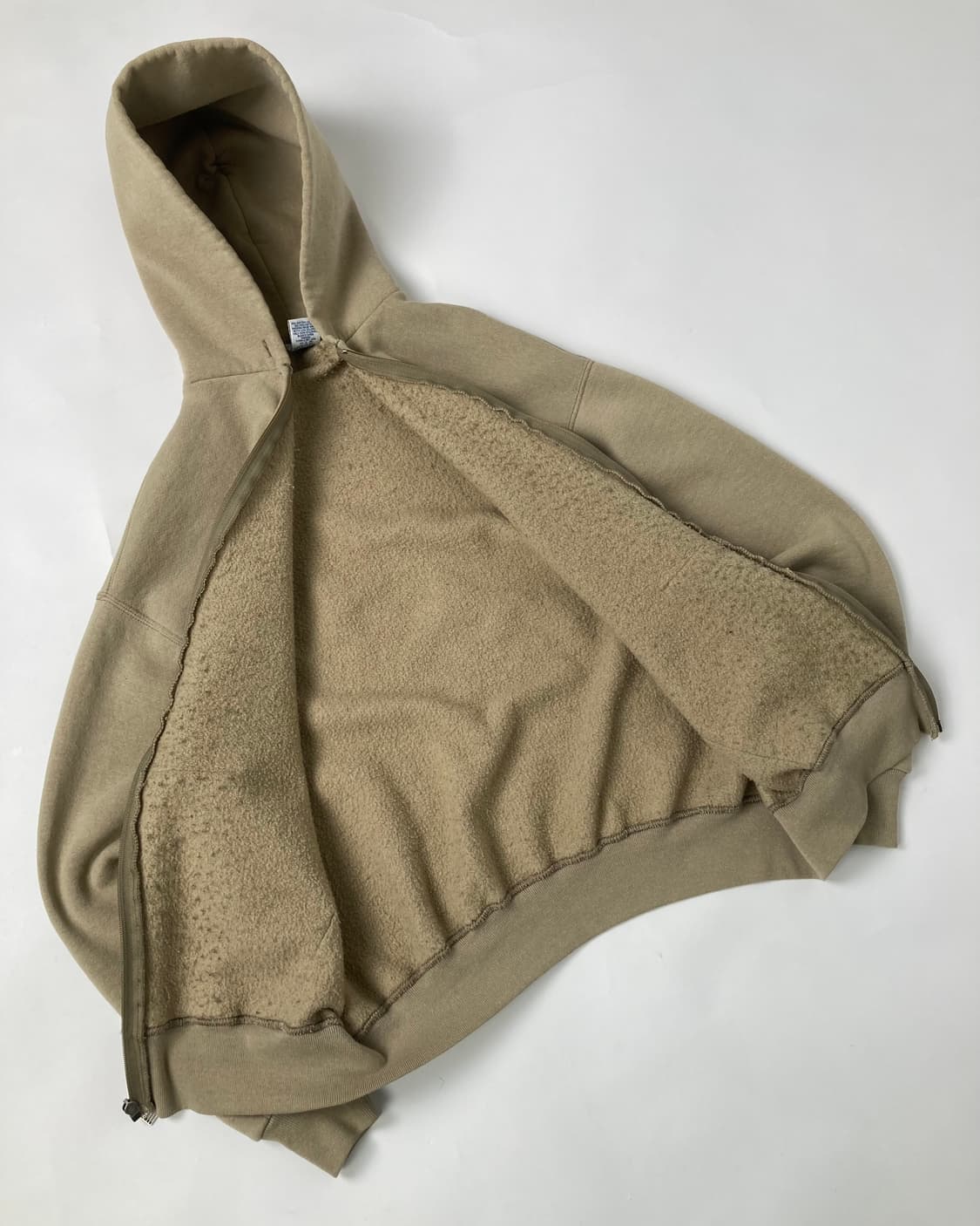 90s Russell Zip Up Hoodie (beige) 상품이미지7