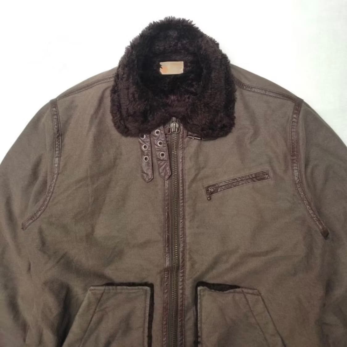 에드윈 edwin 퍼 안감 스웨이드 빈티지 자켓 상품이미지4