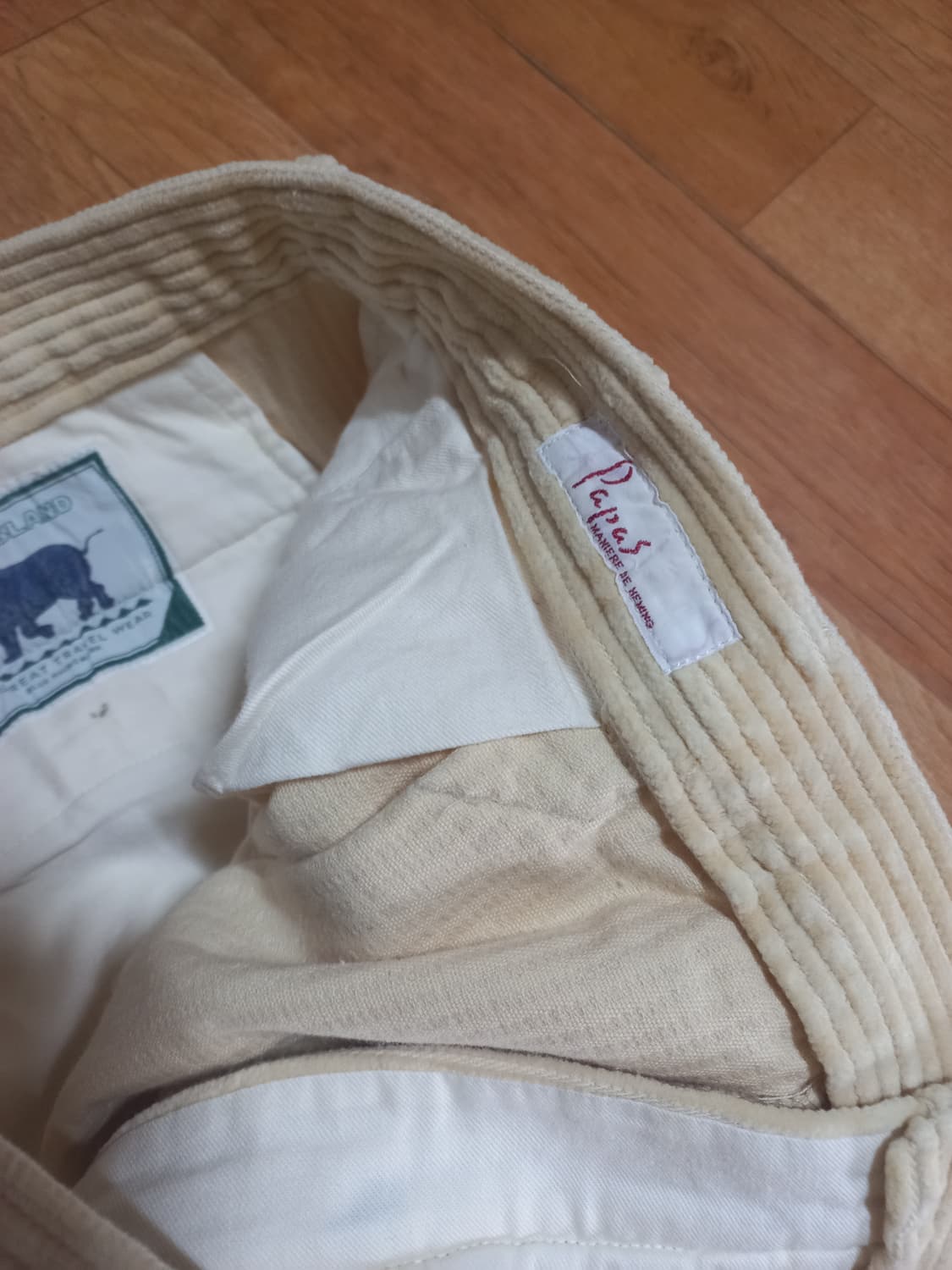 Papas 와이드 코듀로이 팬츠 xl 33-34 상품이미지4