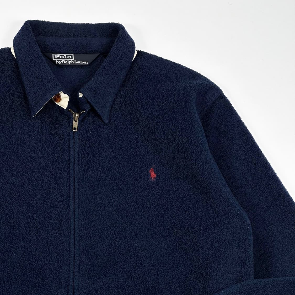 폴로 랄프로렌 포니 네이비 후리스 블루종 자켓 (M) 상품이미지3