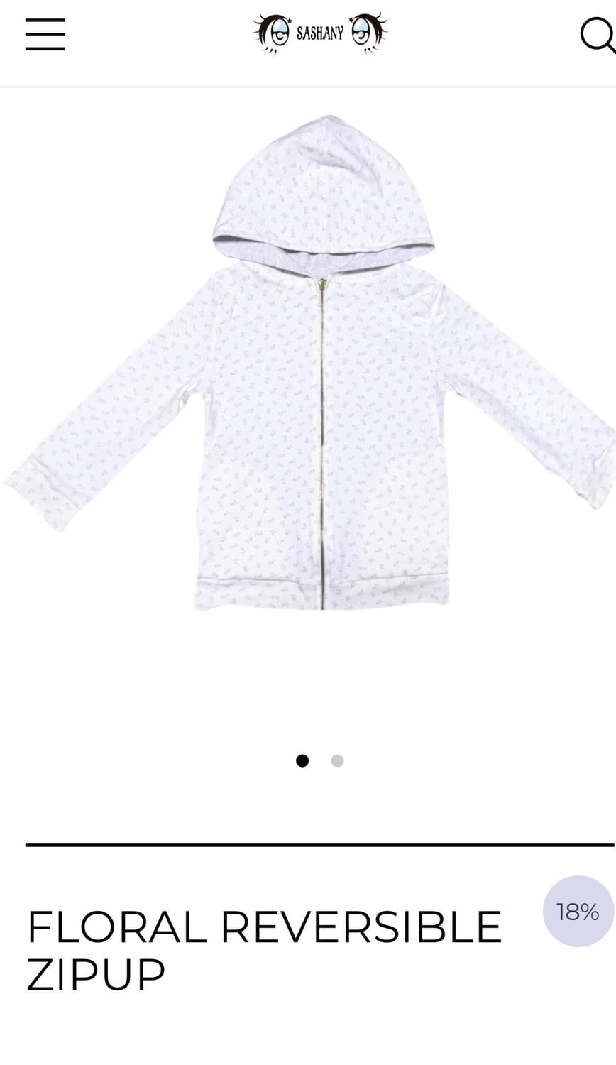 sashany 샤샤니 FLORAL REVERSIBLE ZIPUP 상품이미지1