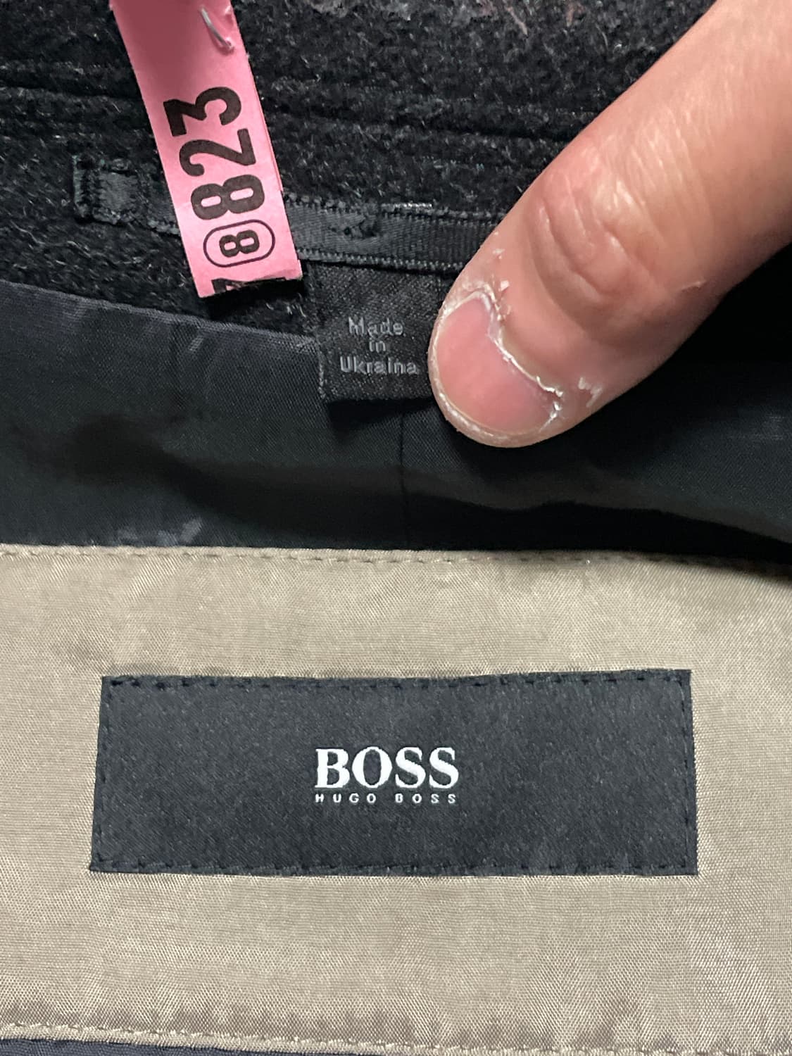 [50] BOSS 휴고보스 버진 울 미니멀 싱글 코트 다크 그레이 상품이미지9