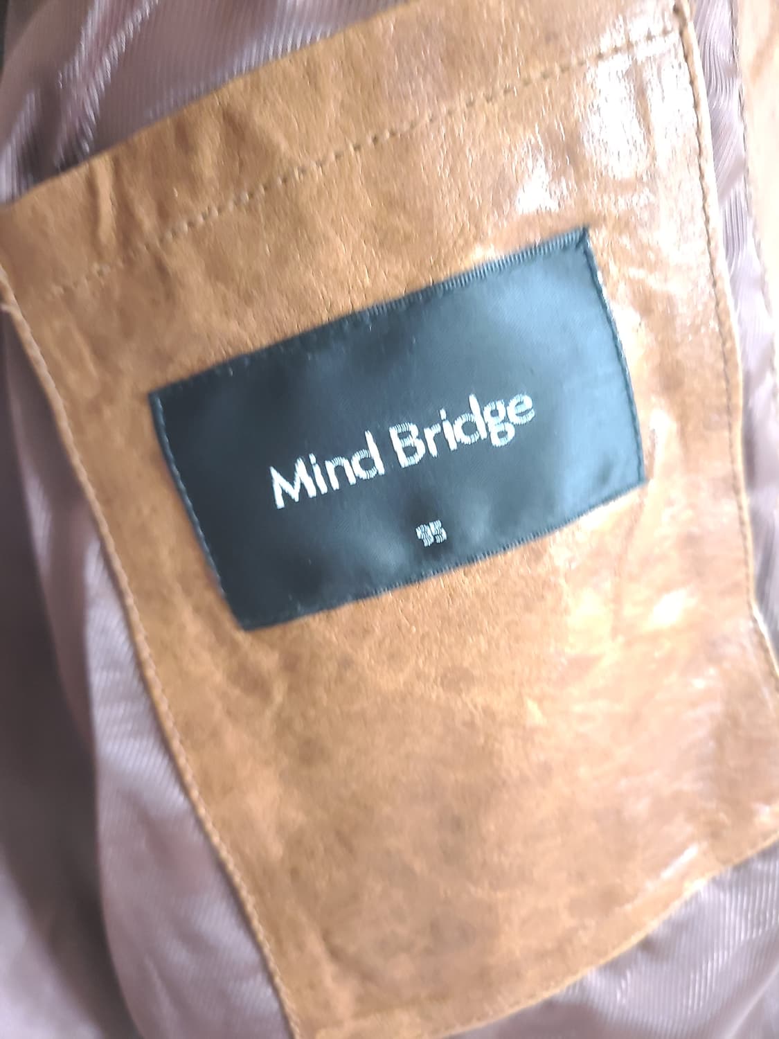 Mind Bridge 갈색 양가죽 자켓 95 상품이미지7