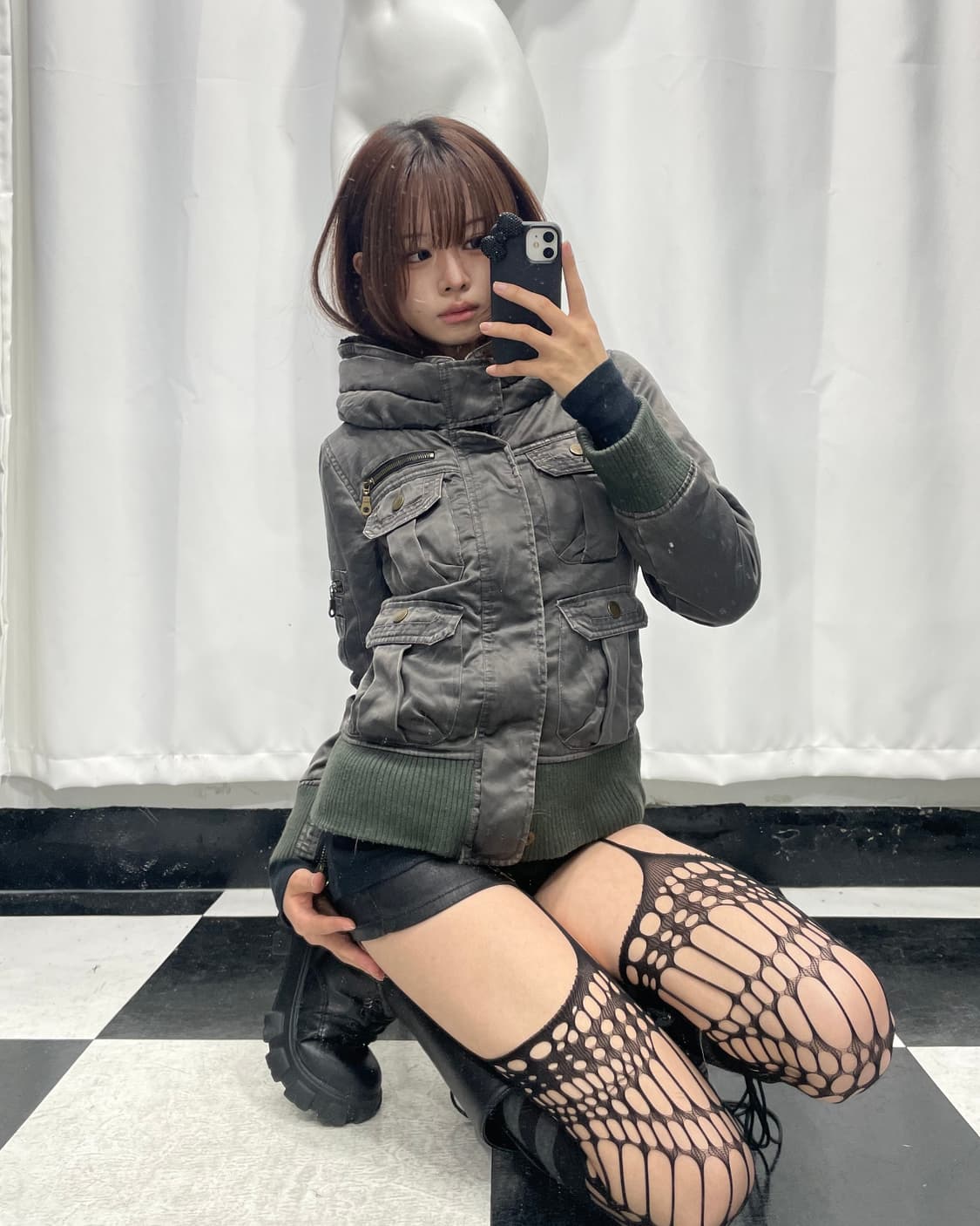 🎸그레이 터틀넥 패딩🎸 상품이미지1