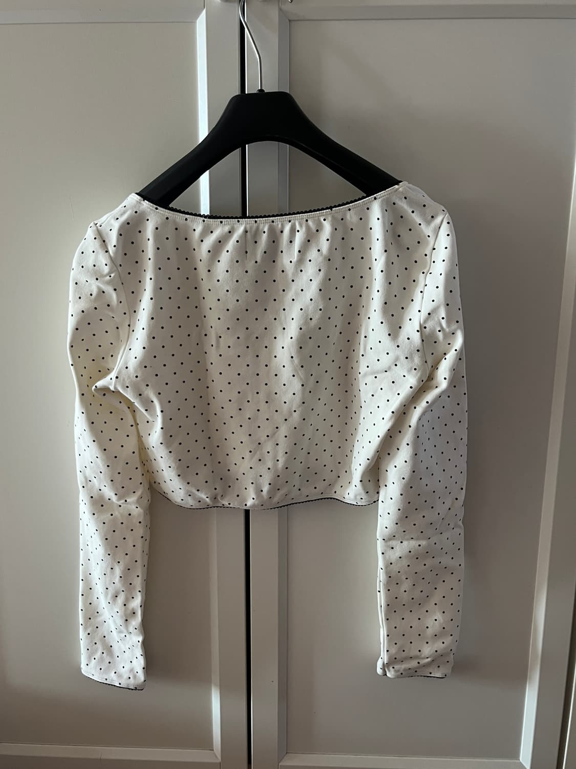 태국 디자이너 브랜드 크롭 도트탑 상품이미지2