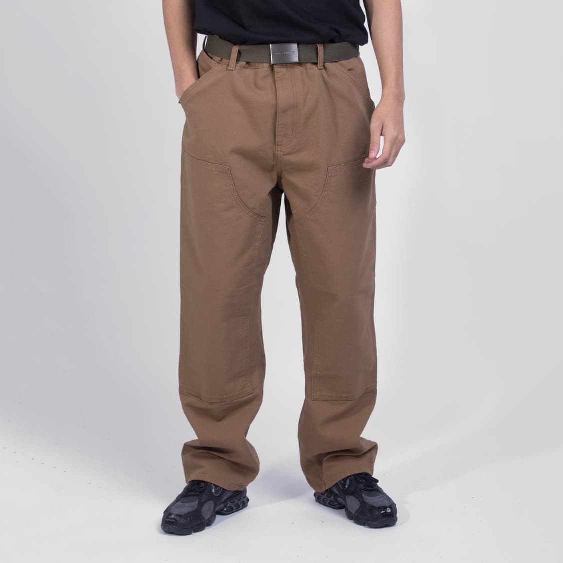 CARHARTT 더블니 팬츠 브라운 - 33 상품이미지1