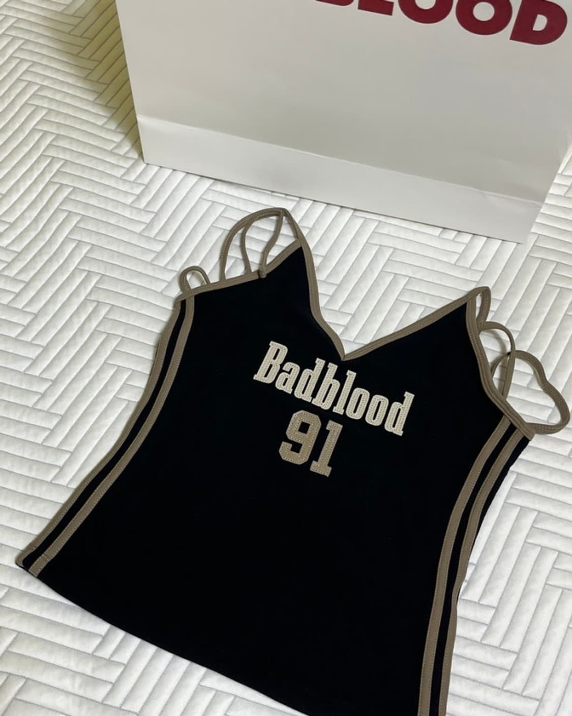 배드블러드 빈티지 클럽 홀터 탱크탑 상품이미지2