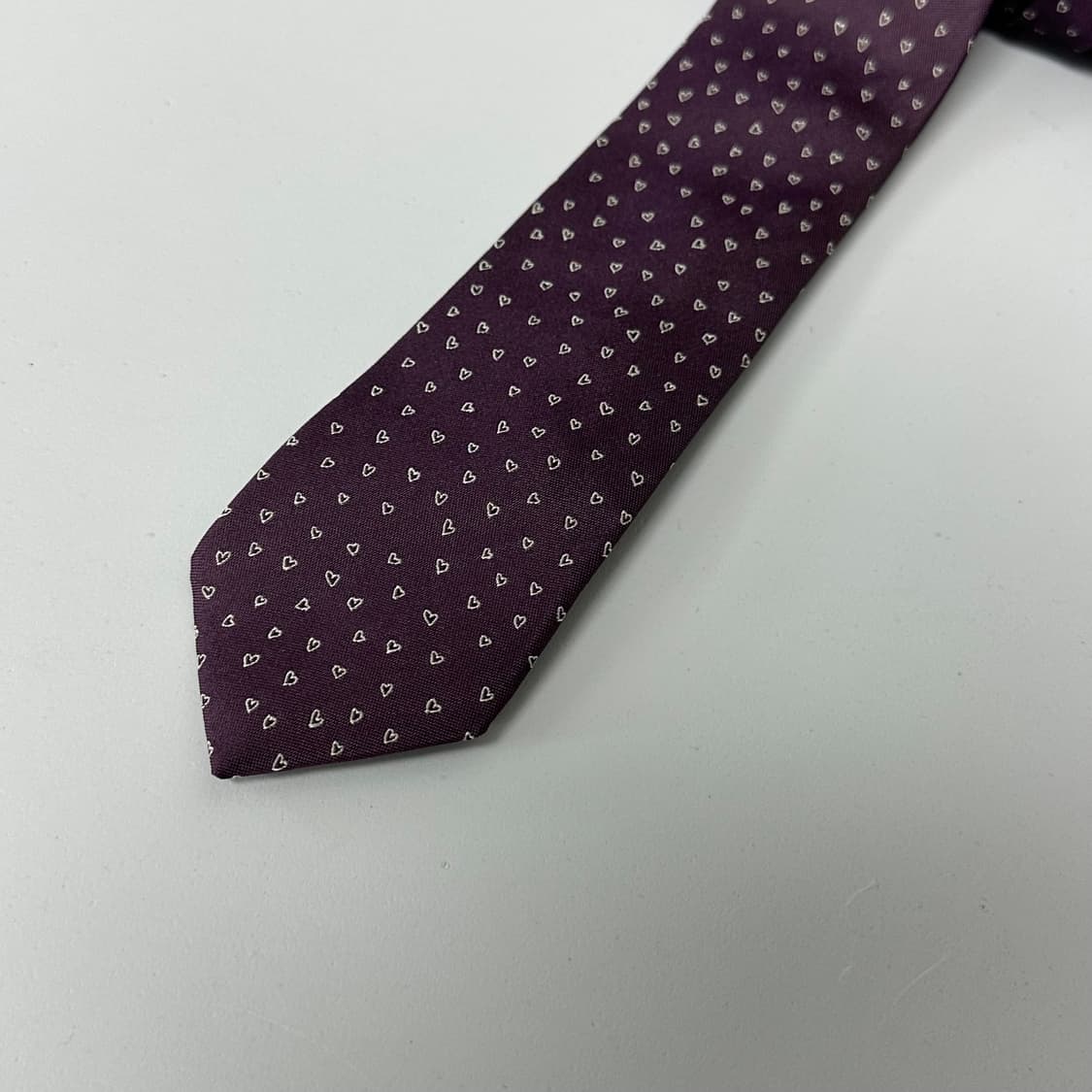 폴스미스 하트 패턴 실크 슬림 넥타이 상품이미지2