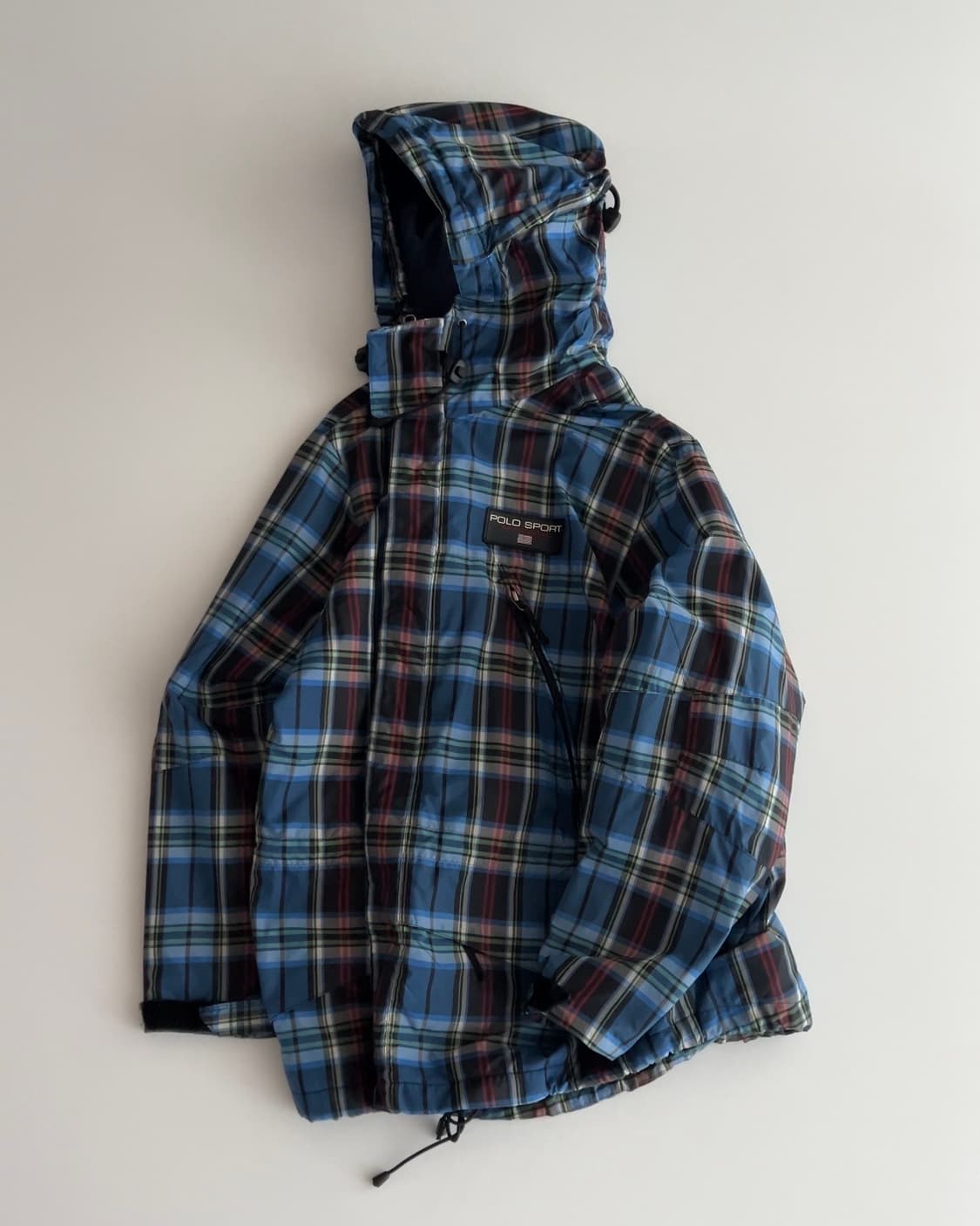 폴로스포츠 체크 유틸리티 투웨이 후드 바람막이 자켓 95 상품이미지3
