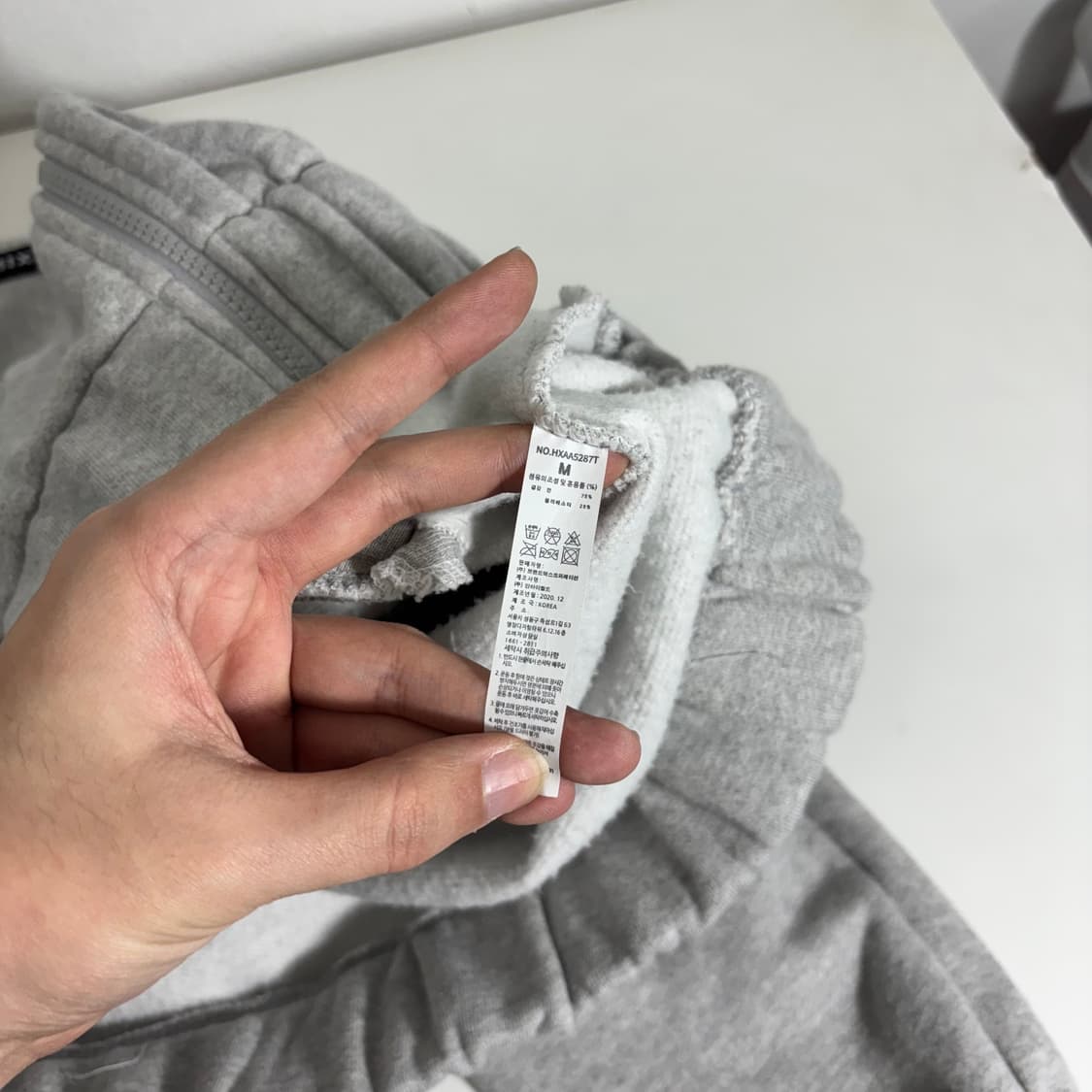 M 젝시믹스 그레이 면 트랙탑 집업 상품이미지5