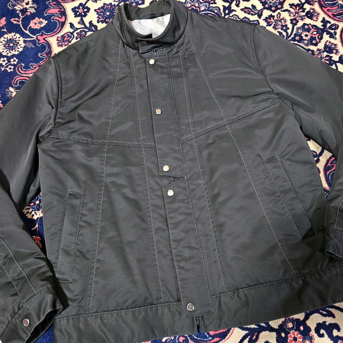 솔리드옴므 센터 절개 나일론 집업 자켓 52size 상품이미지2