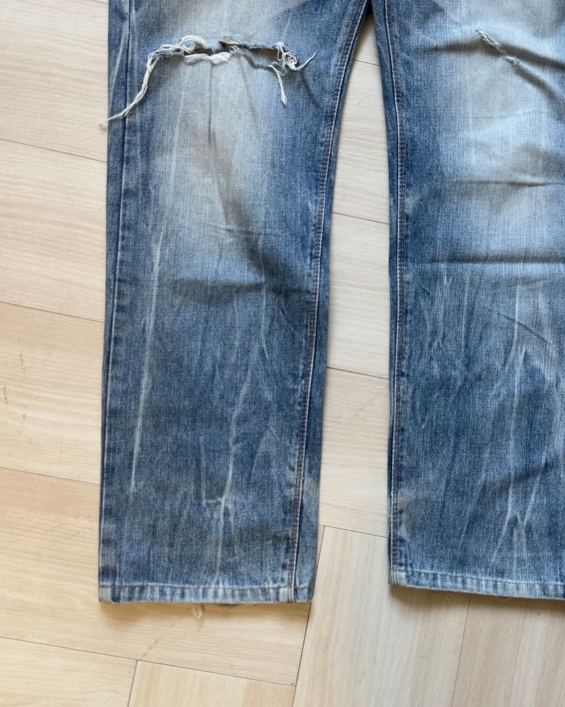 [EDWIN] EXS413 XV distressed denim pants 상품이미지5