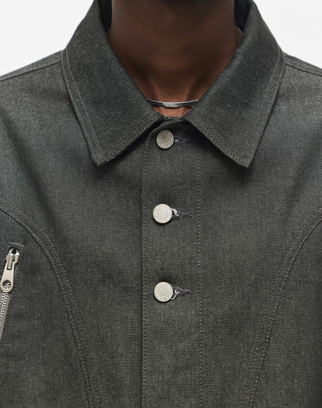 애드오프 데님 자켓 챠콜 s 상품이미지3