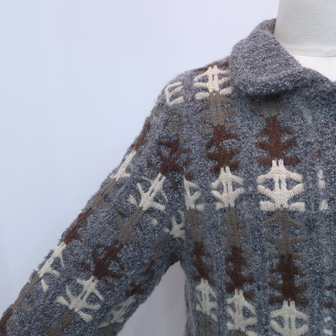 일본제 EL MIDAS 울 100% 토끼털 퍼코트 상품이미지3