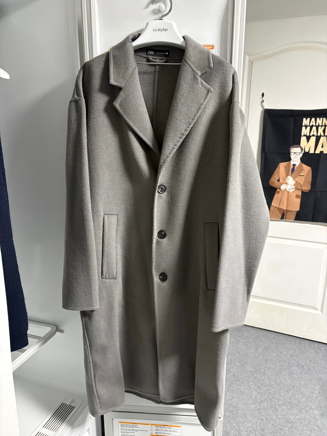 자라 울 더블 페이스트 코트 상품이미지1