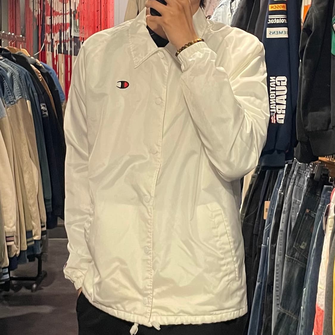 [IM] champion 챔피온 화이트 코치자켓 상품이미지4