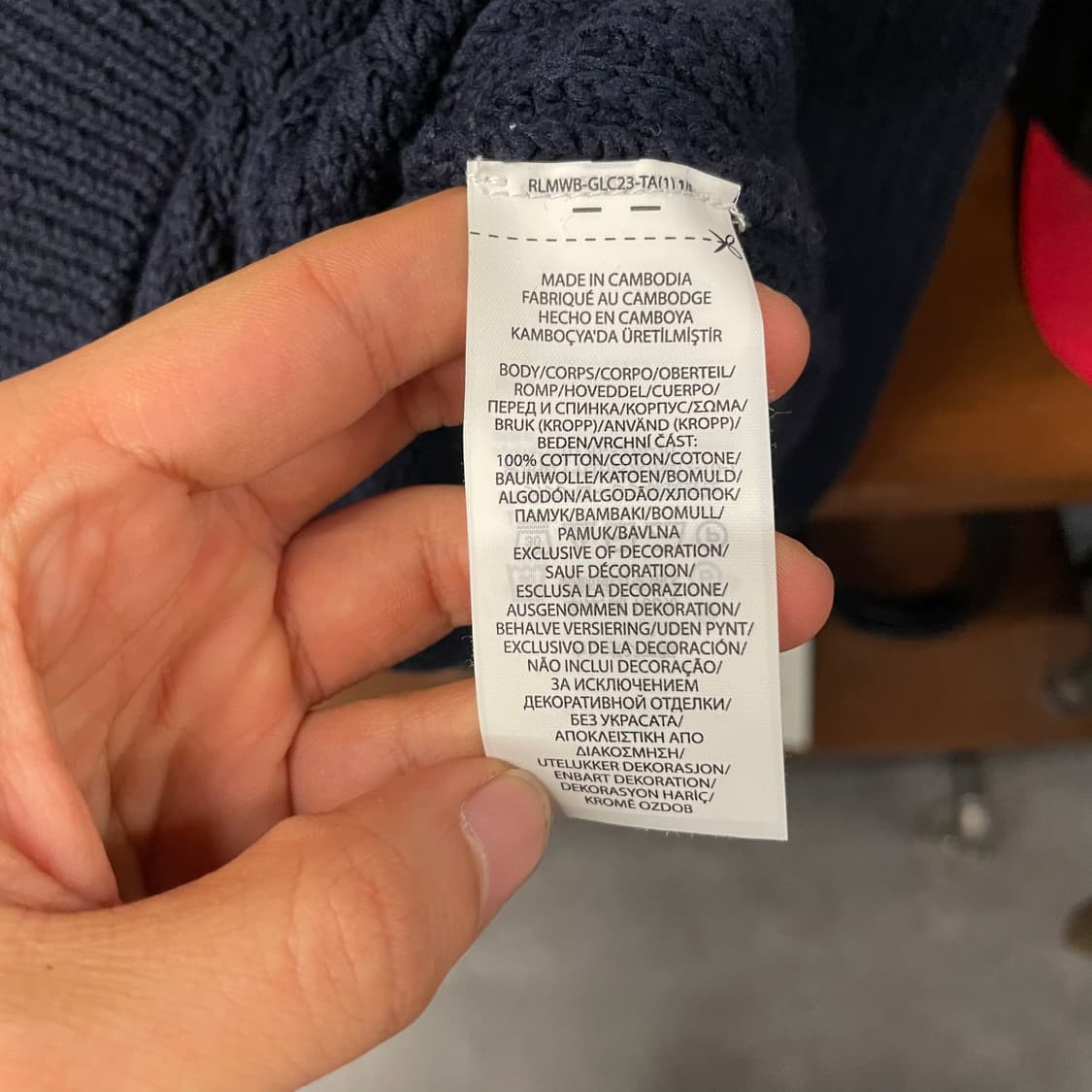 폴로 랄프로렌 신형 라벨 헤비 울 모크 넥 니트 스웨터 컨트리 상품이미지9