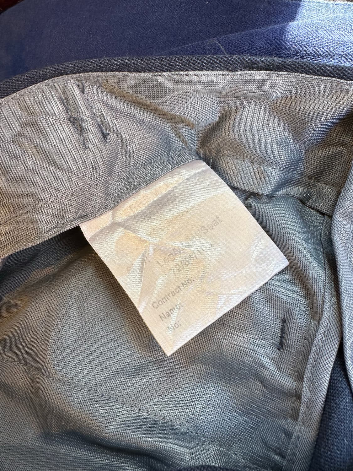 Old 영국군 British RAF 밀리터리 원턱 드레스 슬랙스 팬츠 상품이미지10